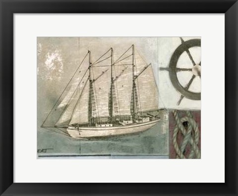 Framed Sailing I Print