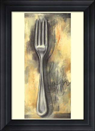 Framed Sophisticated Silver I Print
