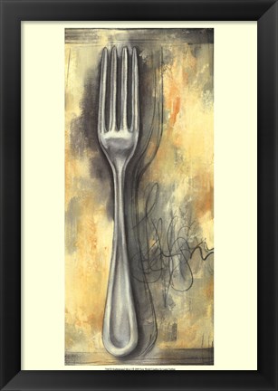 Framed Sophisticated Silver I Print