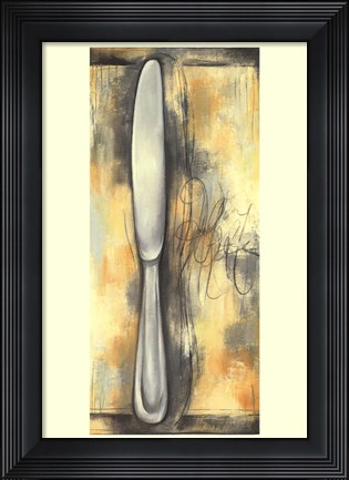 Framed Sophisticated Silver IIII Print