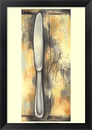 Framed Sophisticated Silver IIII Print