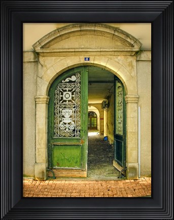 Framed Weathered Doorway II Print