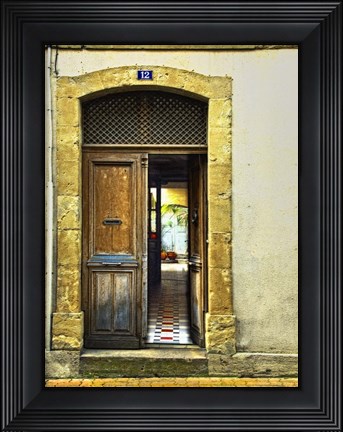 Framed Weathered Doorway III Print