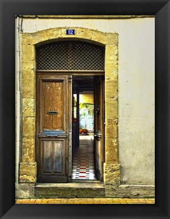 Framed Weathered Doorway III Print