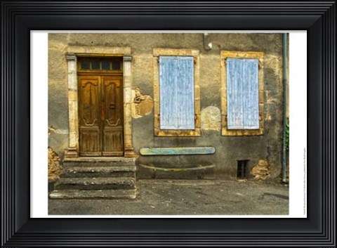 Framed Weathered Doorway V Print