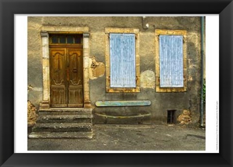 Framed Weathered Doorway V Print