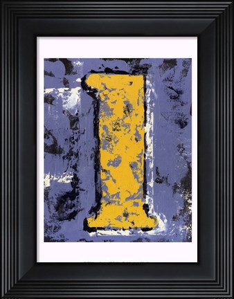 Framed Vintage Numbers I Print