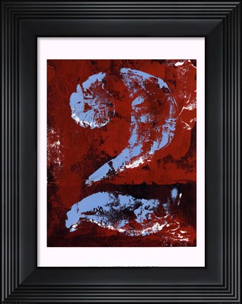 Framed Vintage Numbers II Print
