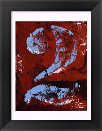 Framed Vintage Numbers II Print