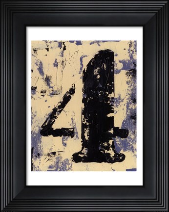 Framed Vintage Numbers IV Print