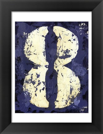 Framed Vintage Numbers VIII Print