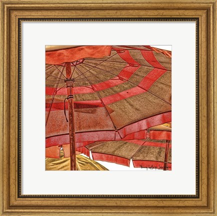 Framed Umbrellas Italia I Print