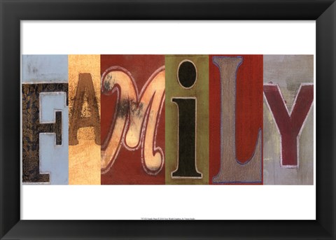 Framed Family Panel Print