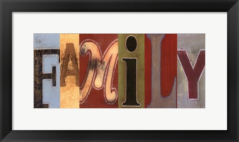 Framed Family Panel Print