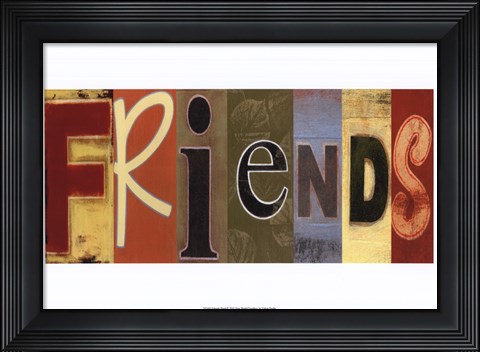 Framed Friends Panel Print