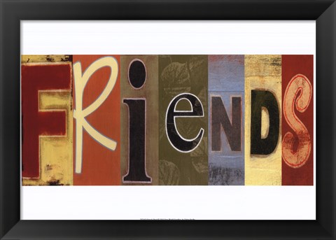 Framed Friends Panel Print