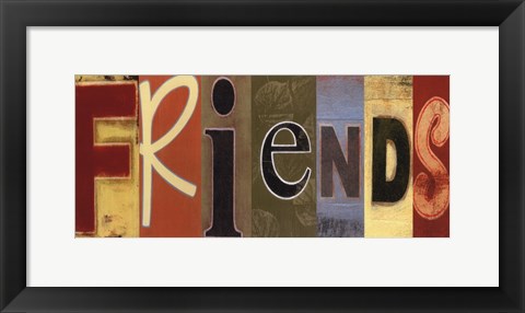 Framed Friends Panel Print