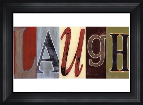 Framed Laugh Panel Print