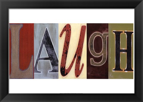 Framed Laugh Panel Print