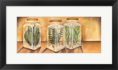 Framed Spice Jars I Print