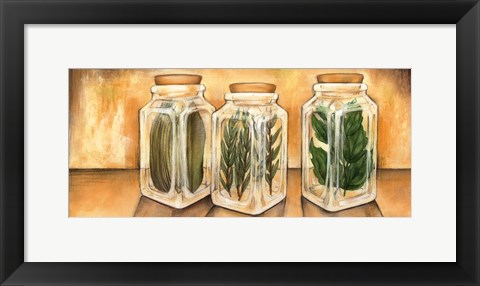 Framed Spice Jars II Print