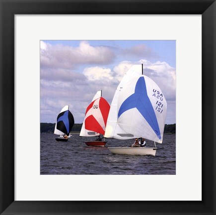 Framed Water Racing I Print