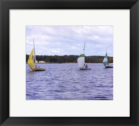 Framed Water Racing III Print