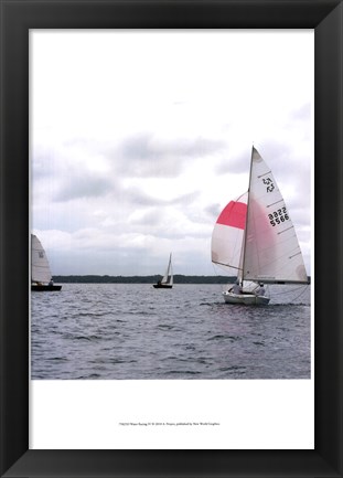 Framed Water Racing IV Print