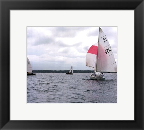 Framed Water Racing IV Print