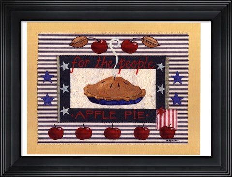 Framed Americanna Apple Pie Print