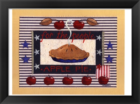 Framed Americanna Apple Pie Print