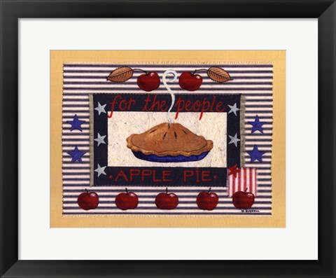 Framed Americanna Apple Pie Print