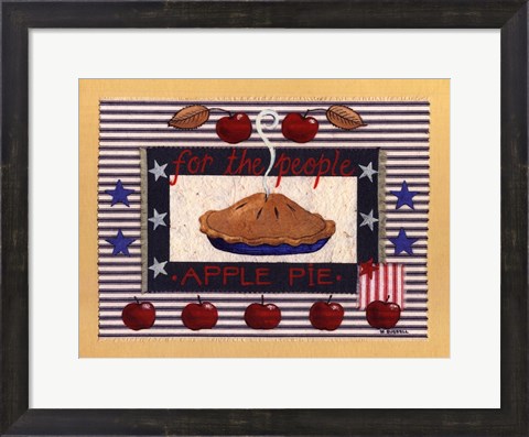 Framed Americanna Apple Pie Print