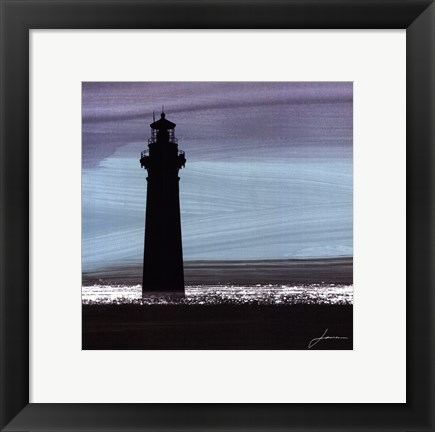 Framed Dusky Sea I Print