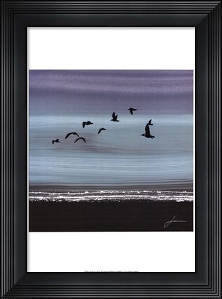 Framed Dusky Sea II Print