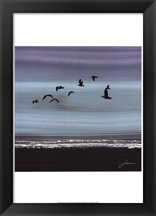 Framed Dusky Sea II Print