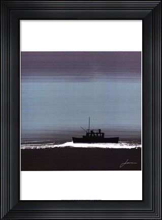 Framed Dusky Sea III Print
