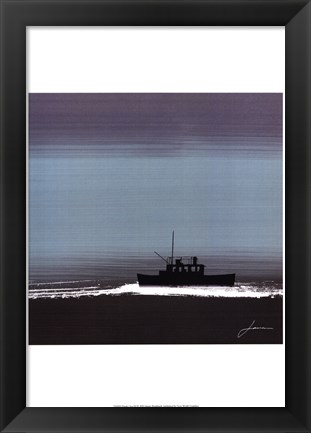 Framed Dusky Sea III Print