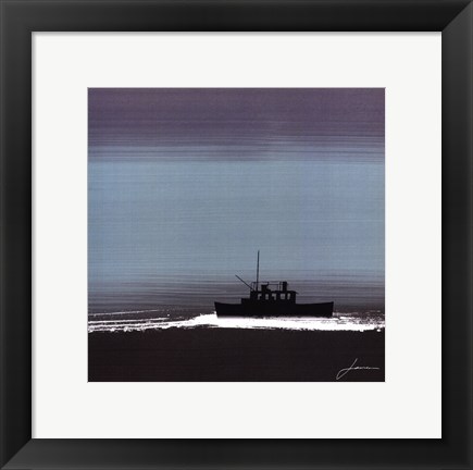 Framed Dusky Sea III Print