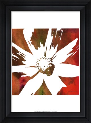 Framed Peace Flowers I Print