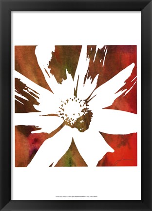 Framed Peace Flowers I Print