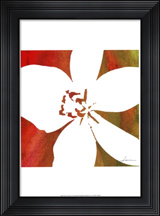 Framed Peace Flowers II Print