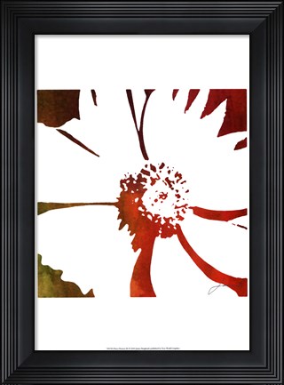 Framed Peace Flowers III Print