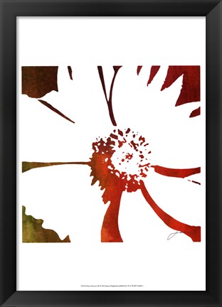 Framed Peace Flowers III Print