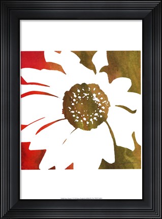 Framed Peace Flowers IV Print