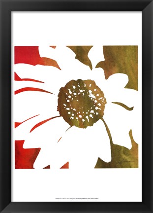 Framed Peace Flowers IV Print