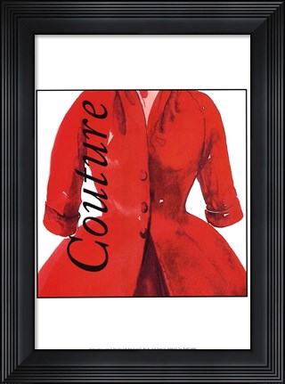 Framed Fashion Couture Print