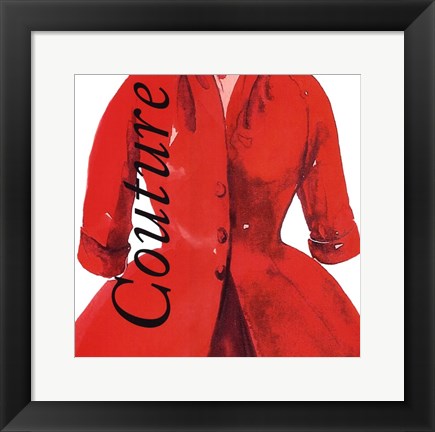 Framed Fashion Couture Print