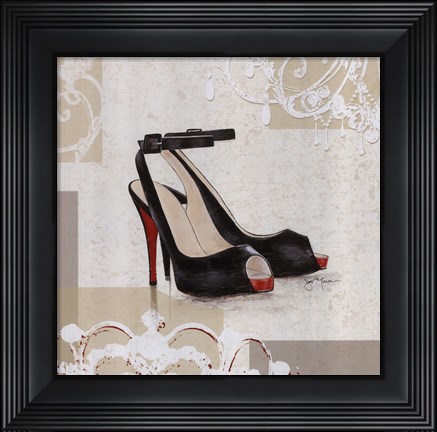 Framed Evening Heels Print