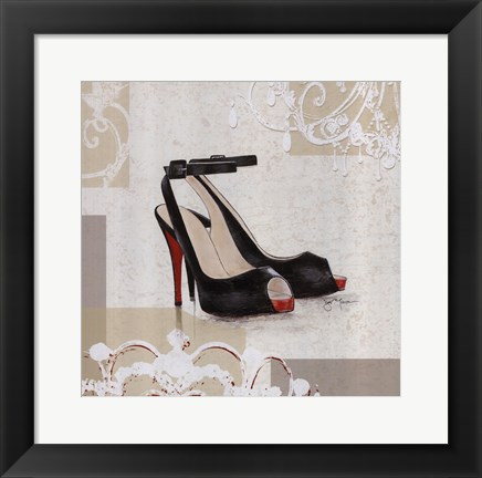 Framed Evening Heels Print